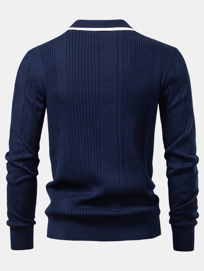 Set Stripe Jacquard Polo