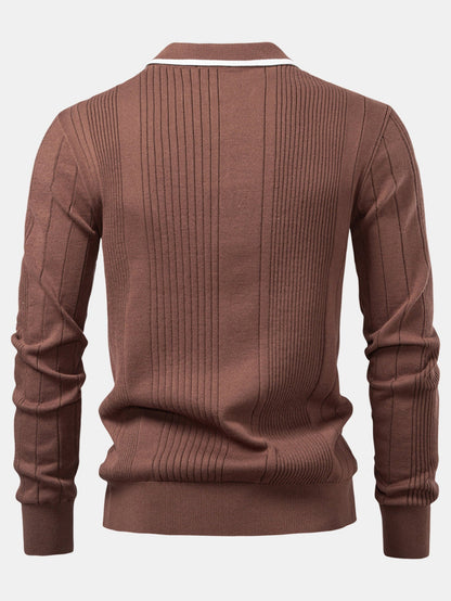 Set Stripe Jacquard Polo