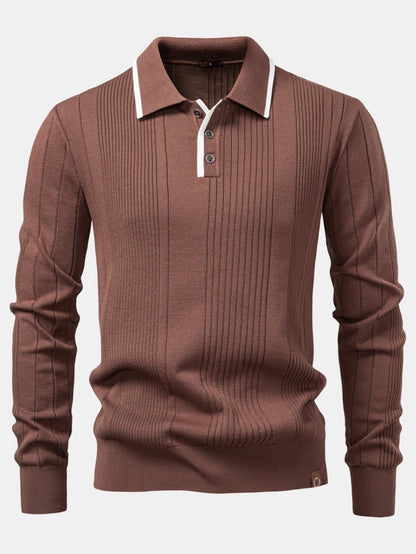 Set Stripe Jacquard Polo