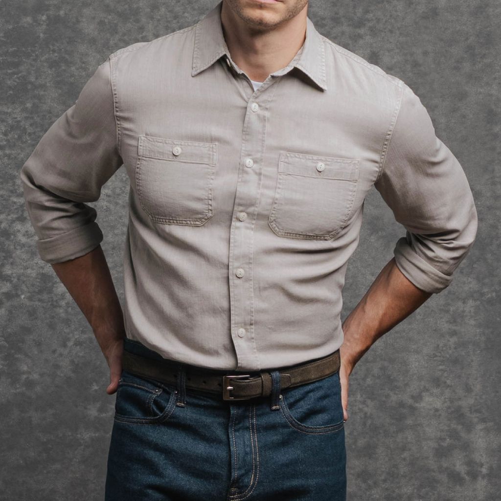 Chambray Workshirt | Oyster