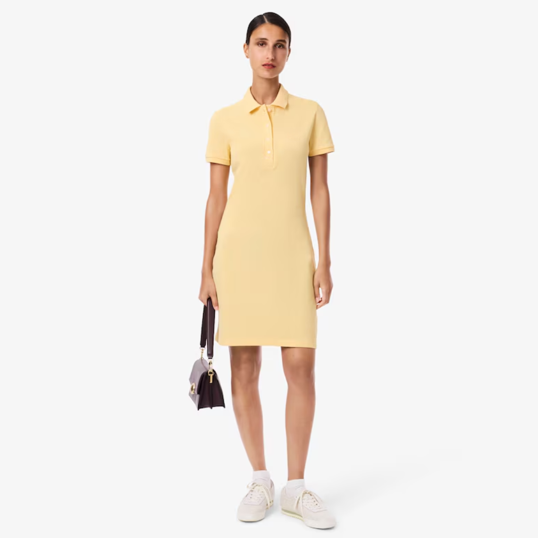 The Classic Polo Mini Dress Yellow