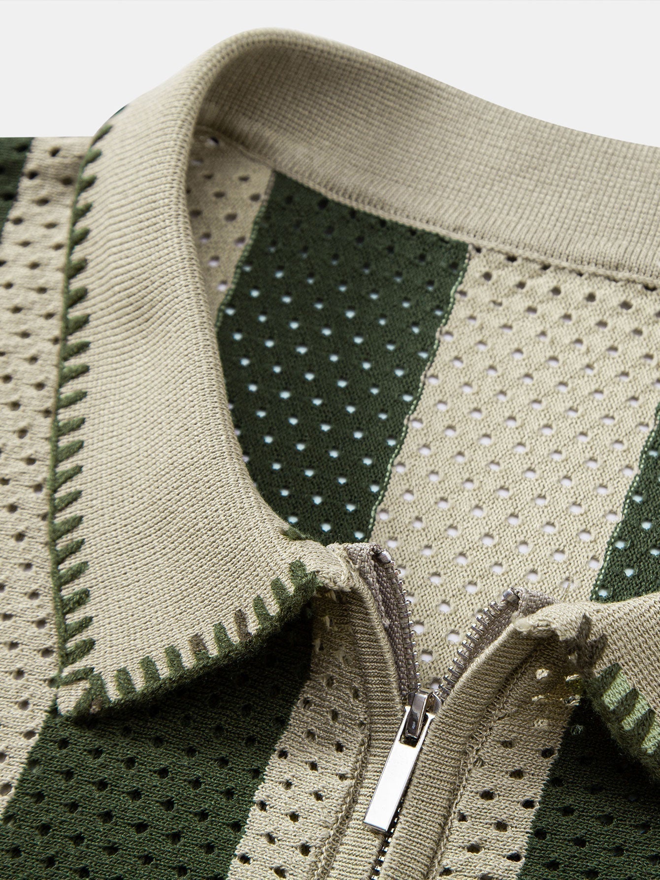 Set Eyelet Zip Linen