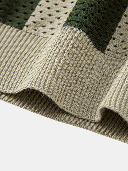 Set Eyelet Zip Linen