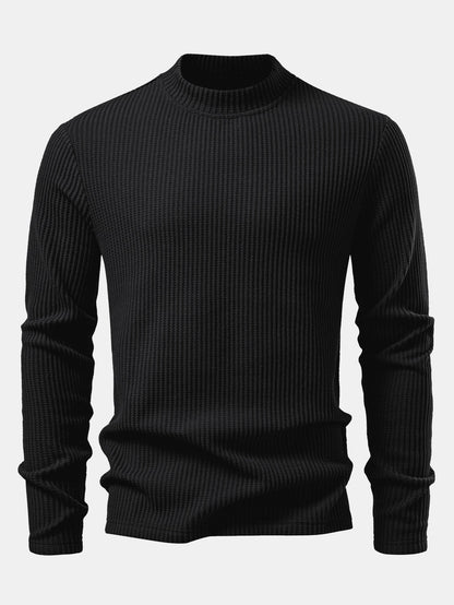 Set Waffle Mock Neck
