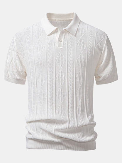Set Geo Jacquard Polo