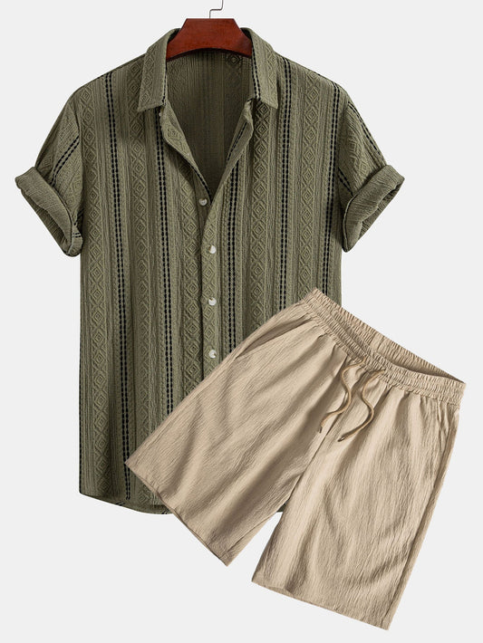 Set Geo Stripe Short