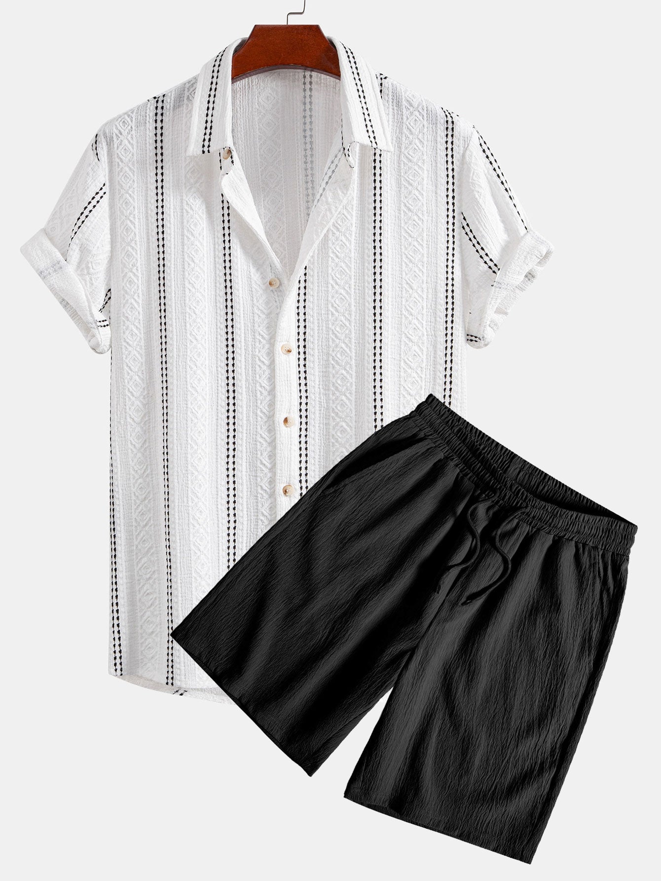 Set Geo Stripe Short