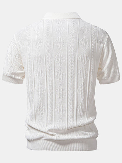 Set Geo Jacquard Polo