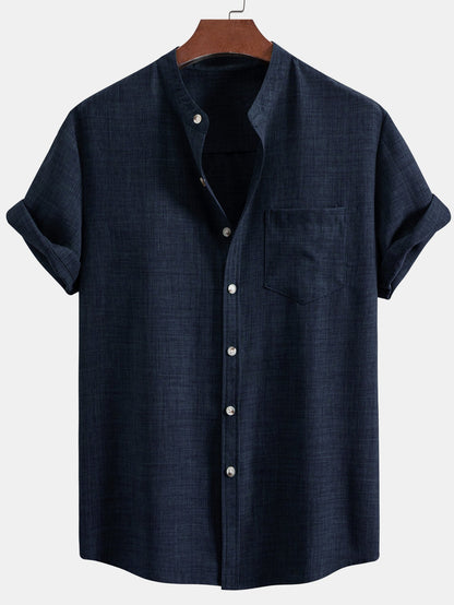 Set Stand Collar Linen