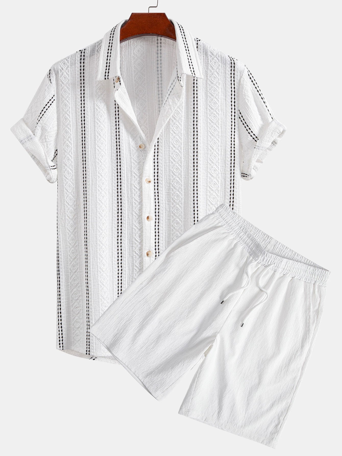 Set Geo Stripe Short