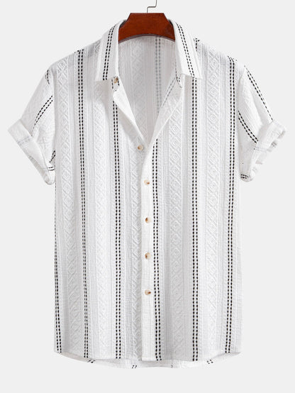 Set Geo Stripe Linen