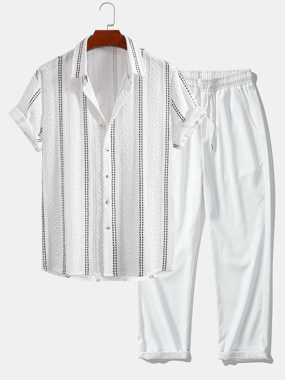 Set Geo Stripe Crinkle