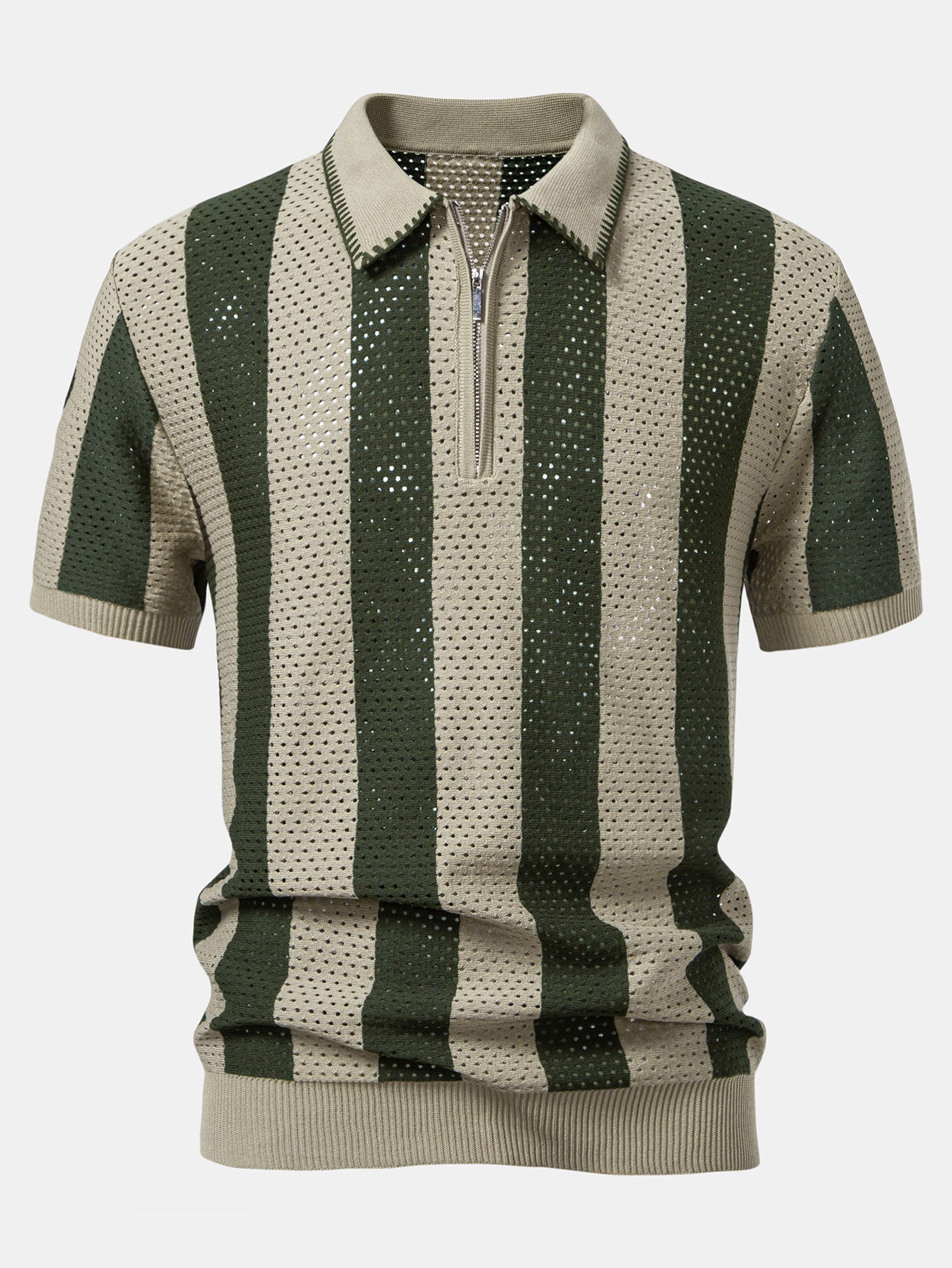 Set Eyelet Zip Linen