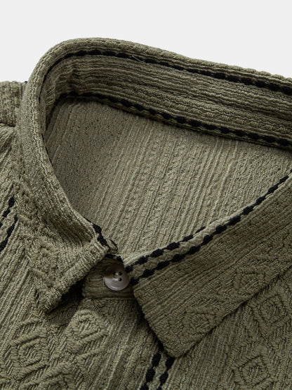 Set Geo Stripe Linen