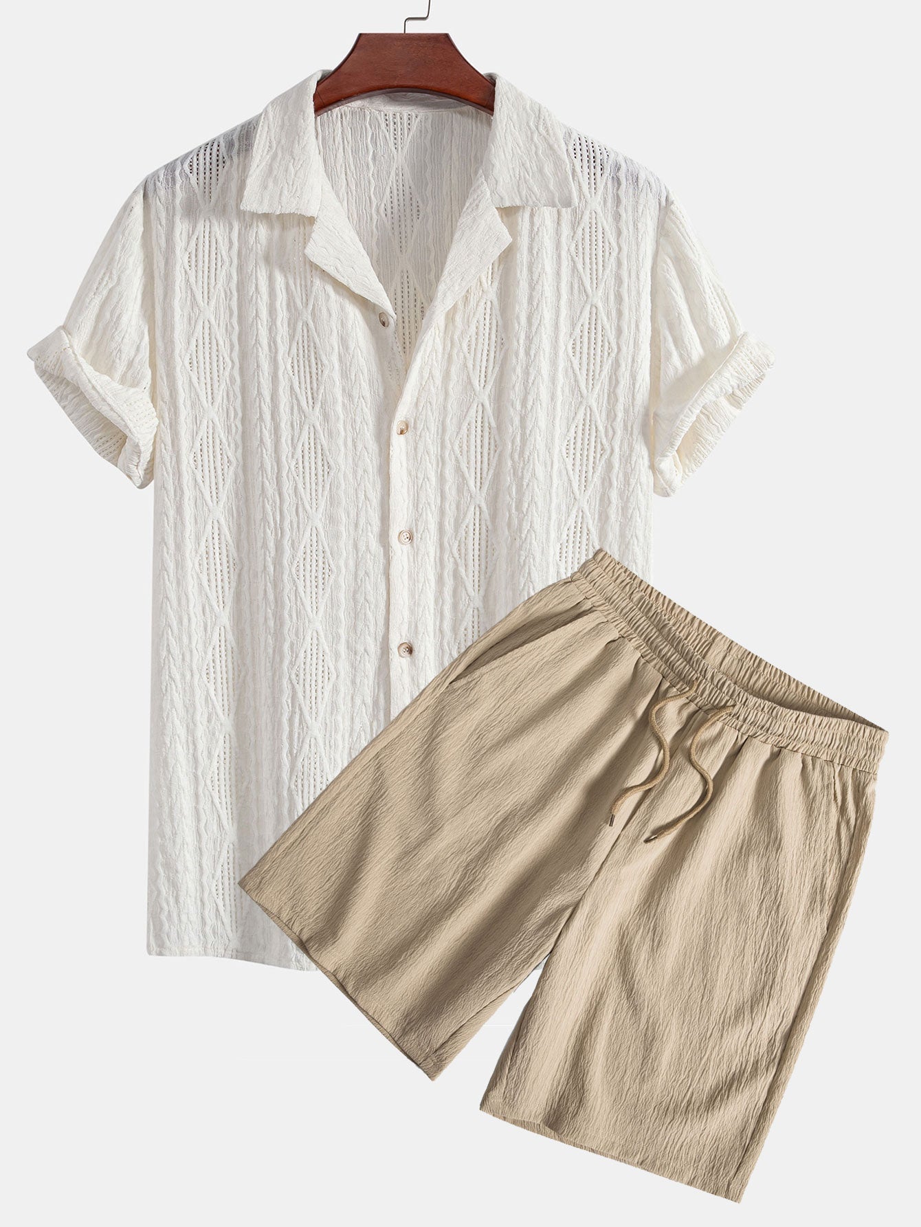 Set Eyelet Cuban Short