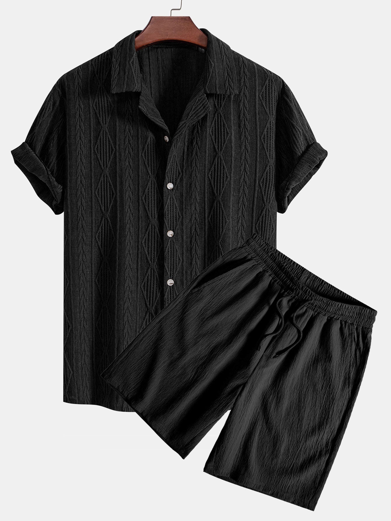 Set Eyelet Cuban Short