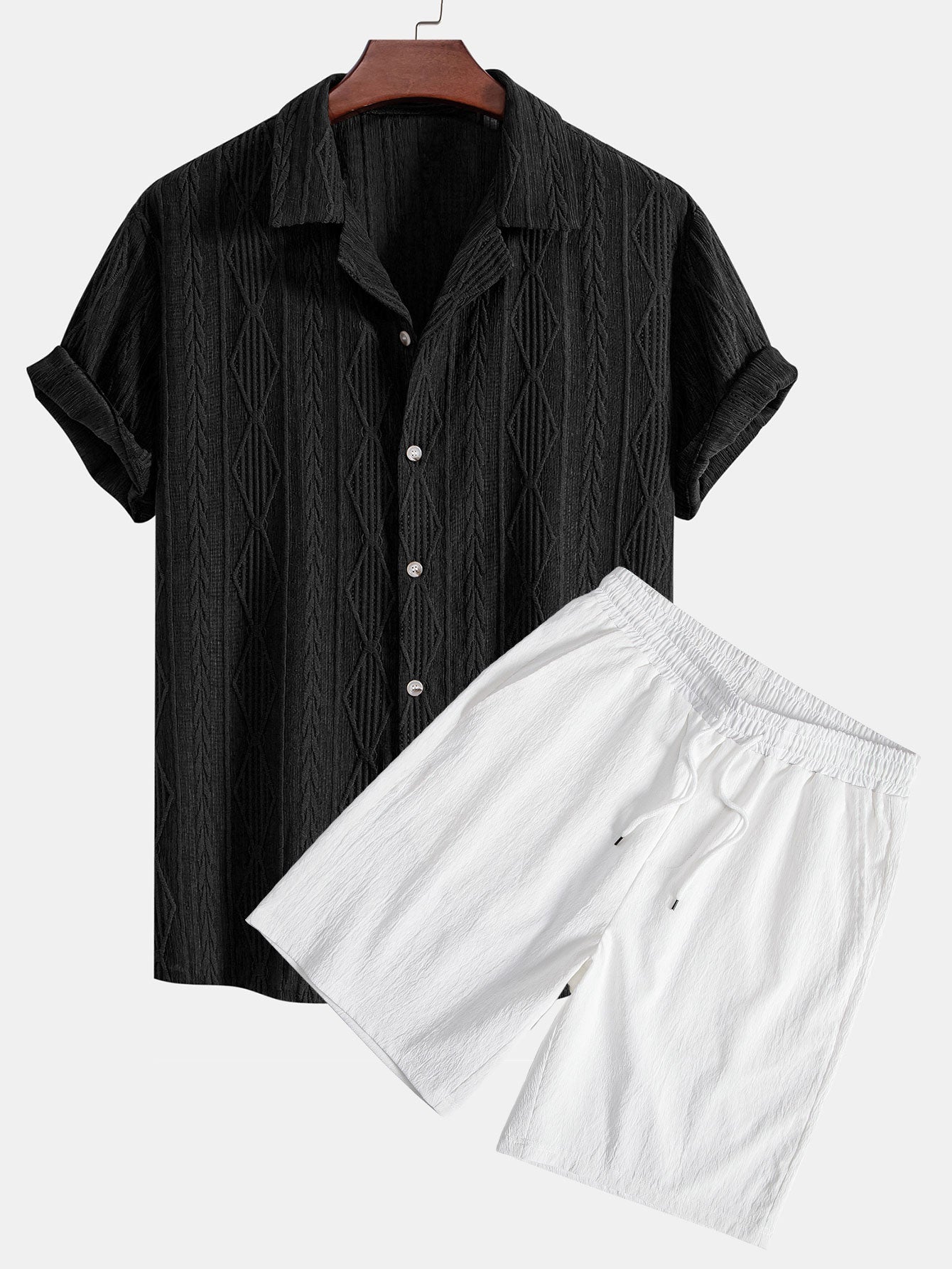 Set Eyelet Cuban Short