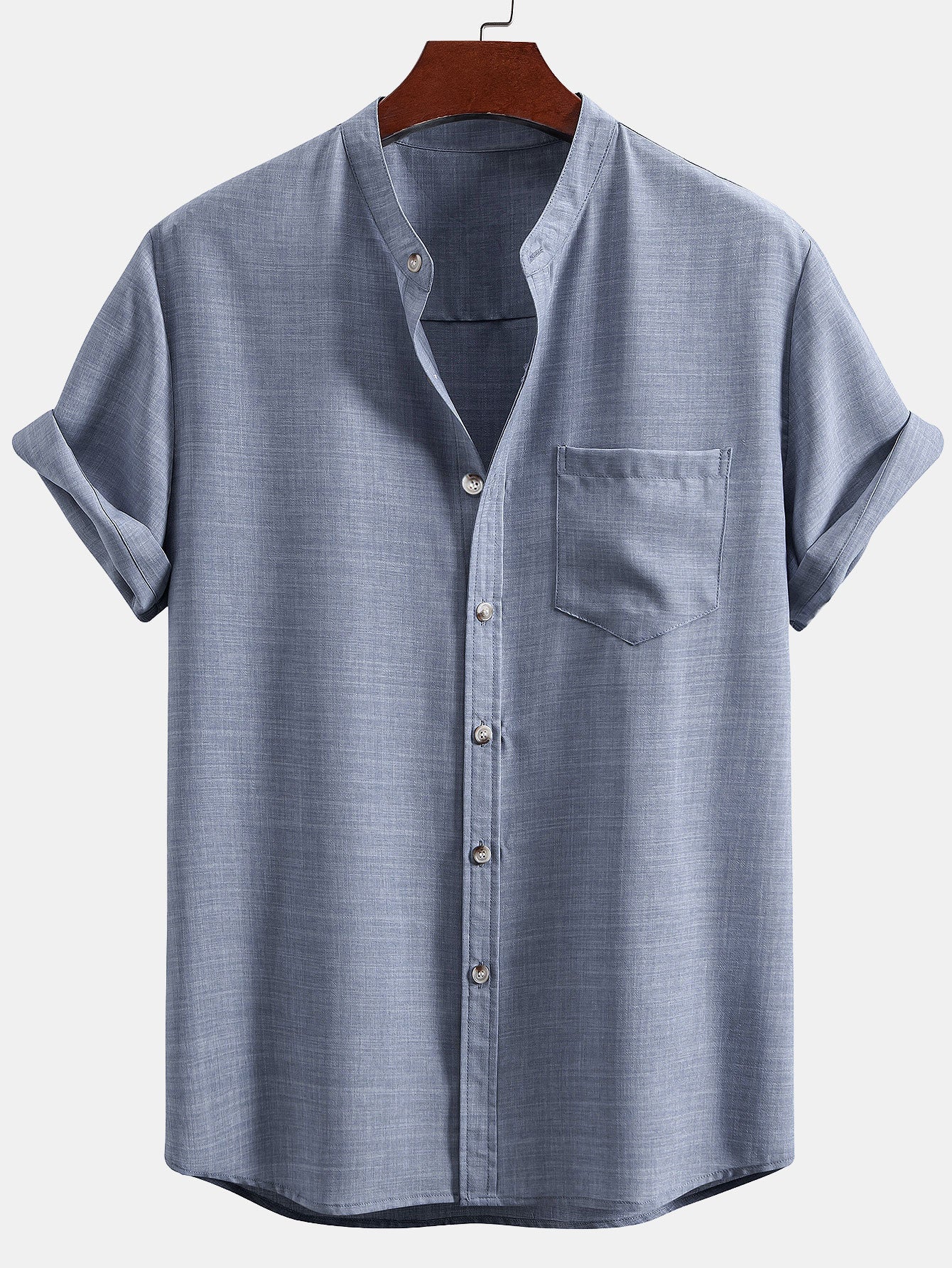 Set Stand Collar Linen