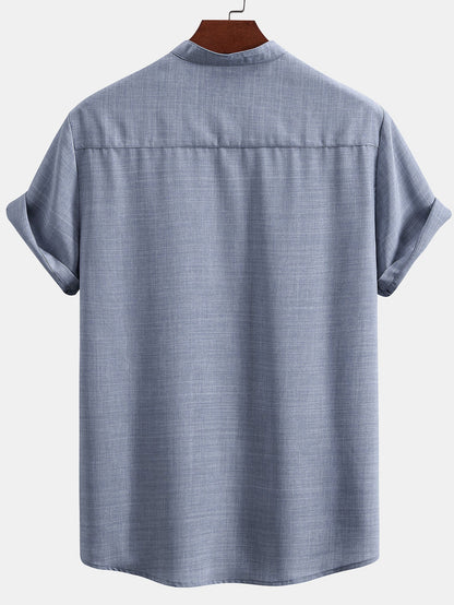 Set Stand Collar Linen