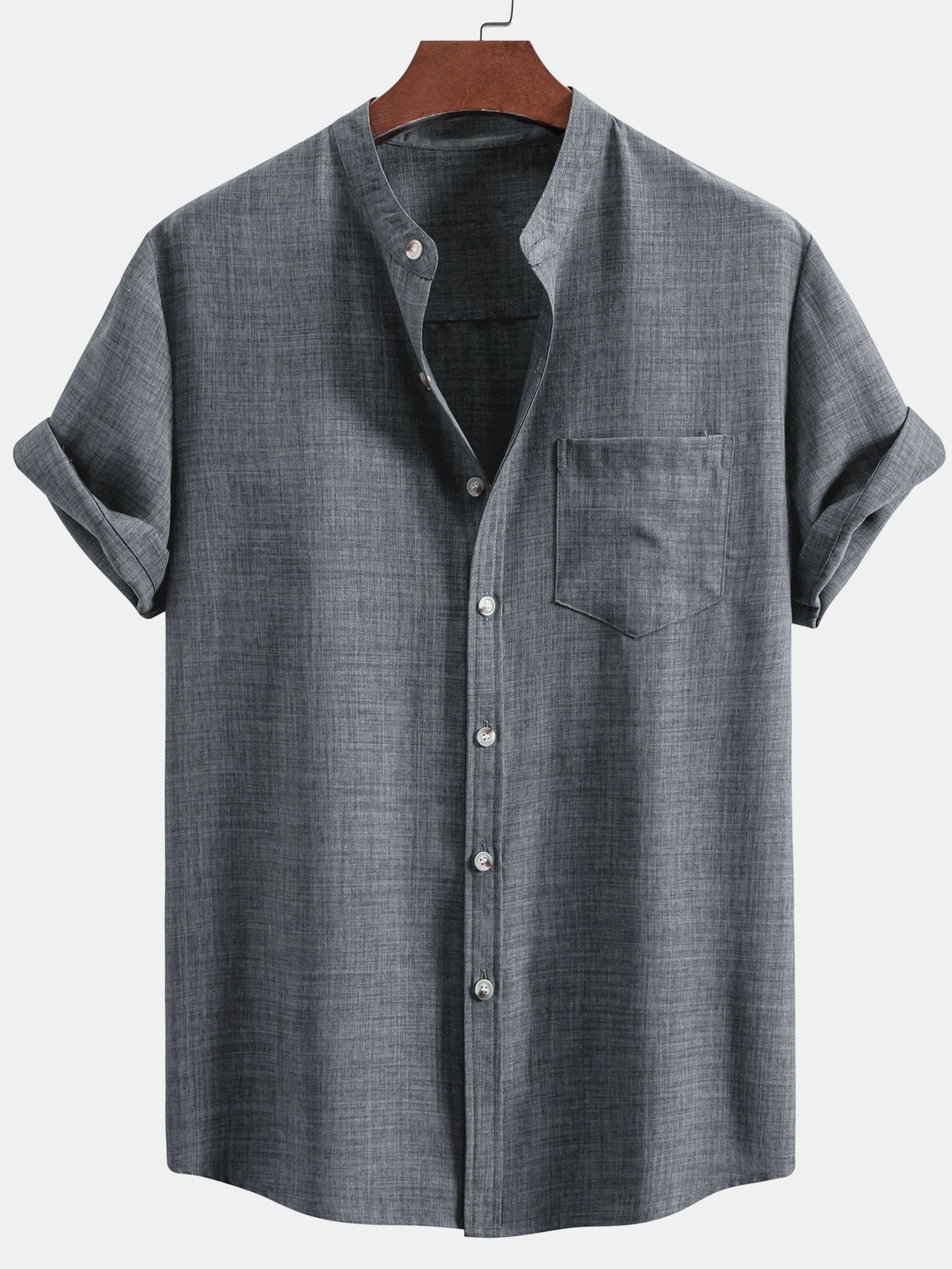 Set Stand Collar Linen