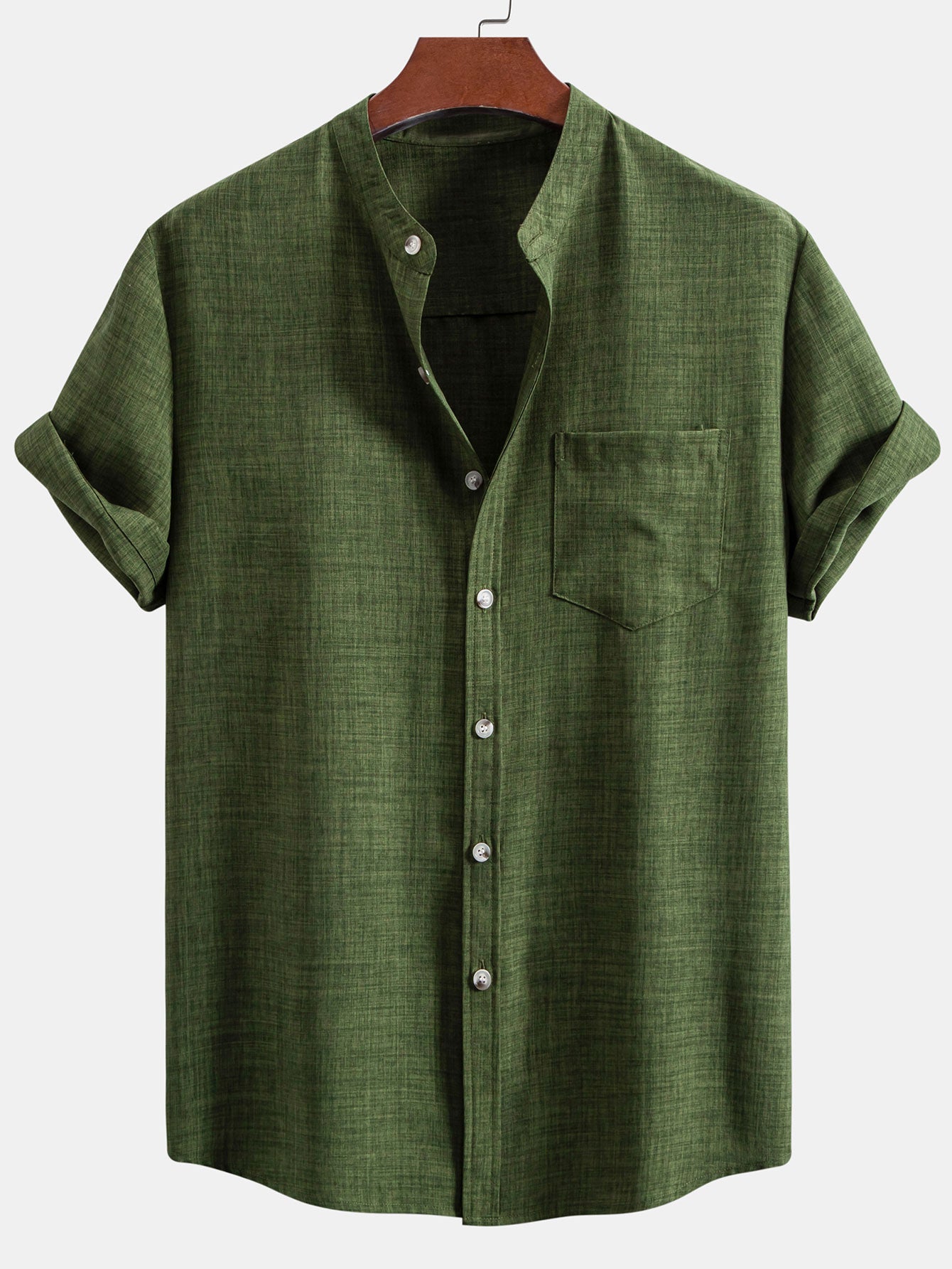 Set Stand Collar Linen