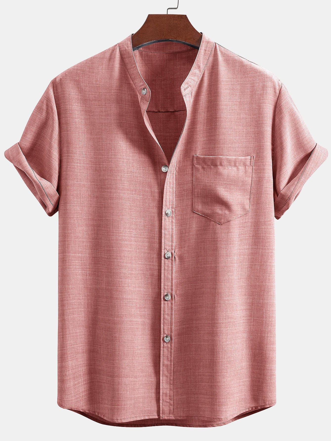 Set Stand Collar Linen