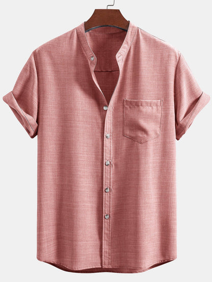 Set Stand Collar Linen