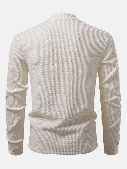 Set Waffle Mock Neck