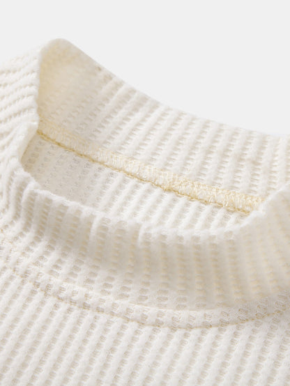 Set Waffle Mock Neck