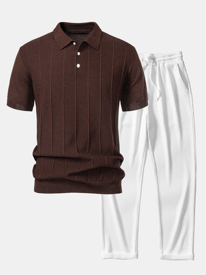 Set Stripe Jacquard Rib