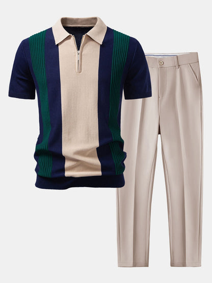 Set Color Block Knit