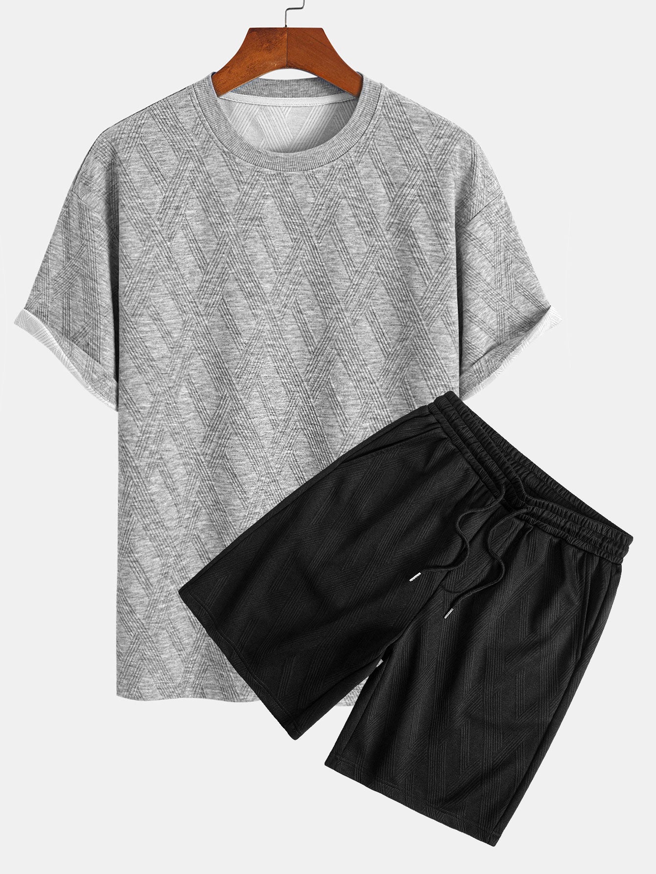 Set Diamond Jacquard