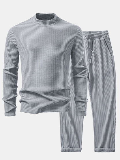 Set Waffle Mock Neck