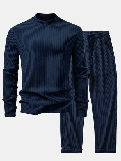 Set Waffle Mock Neck