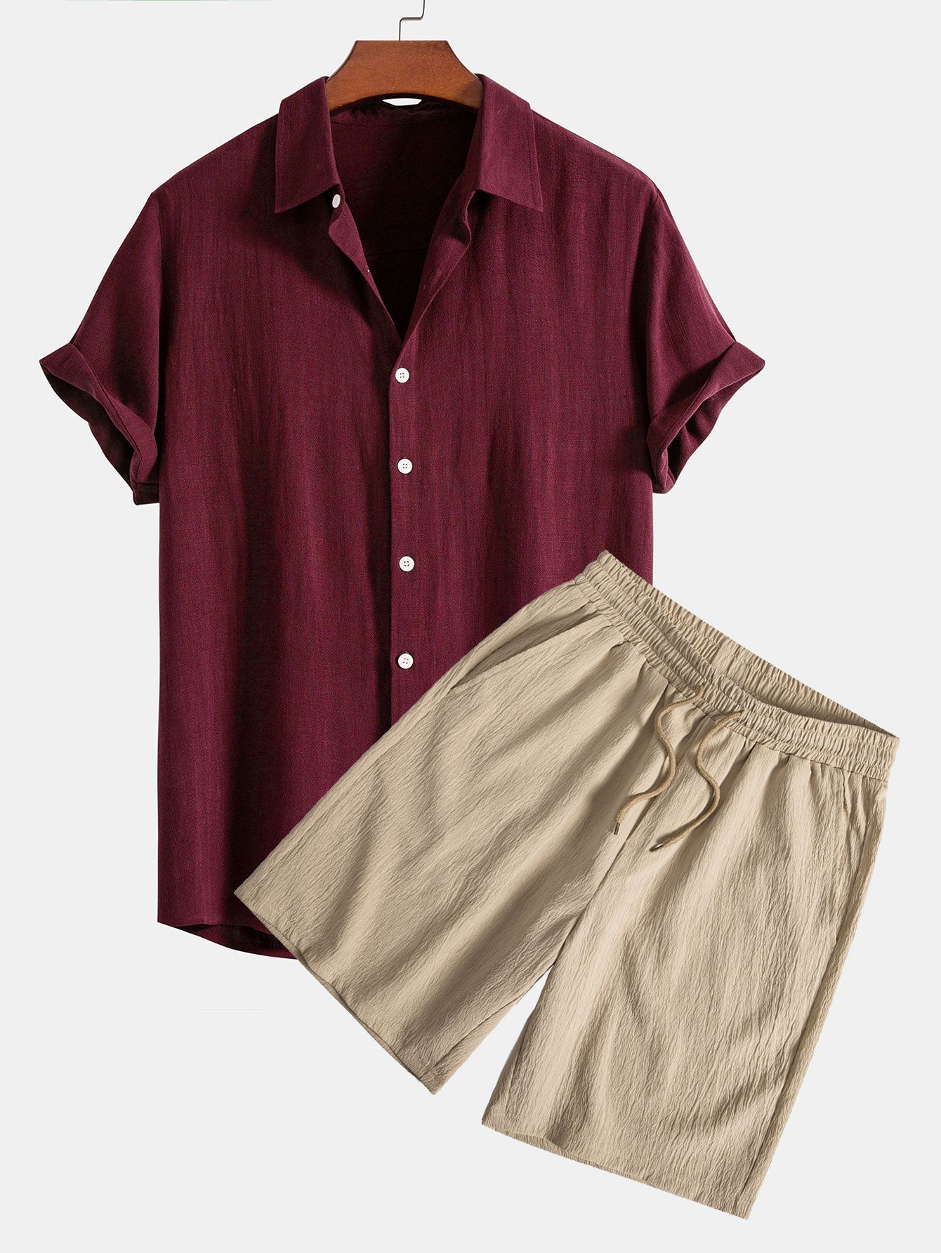 Set Linen Crinkle Short