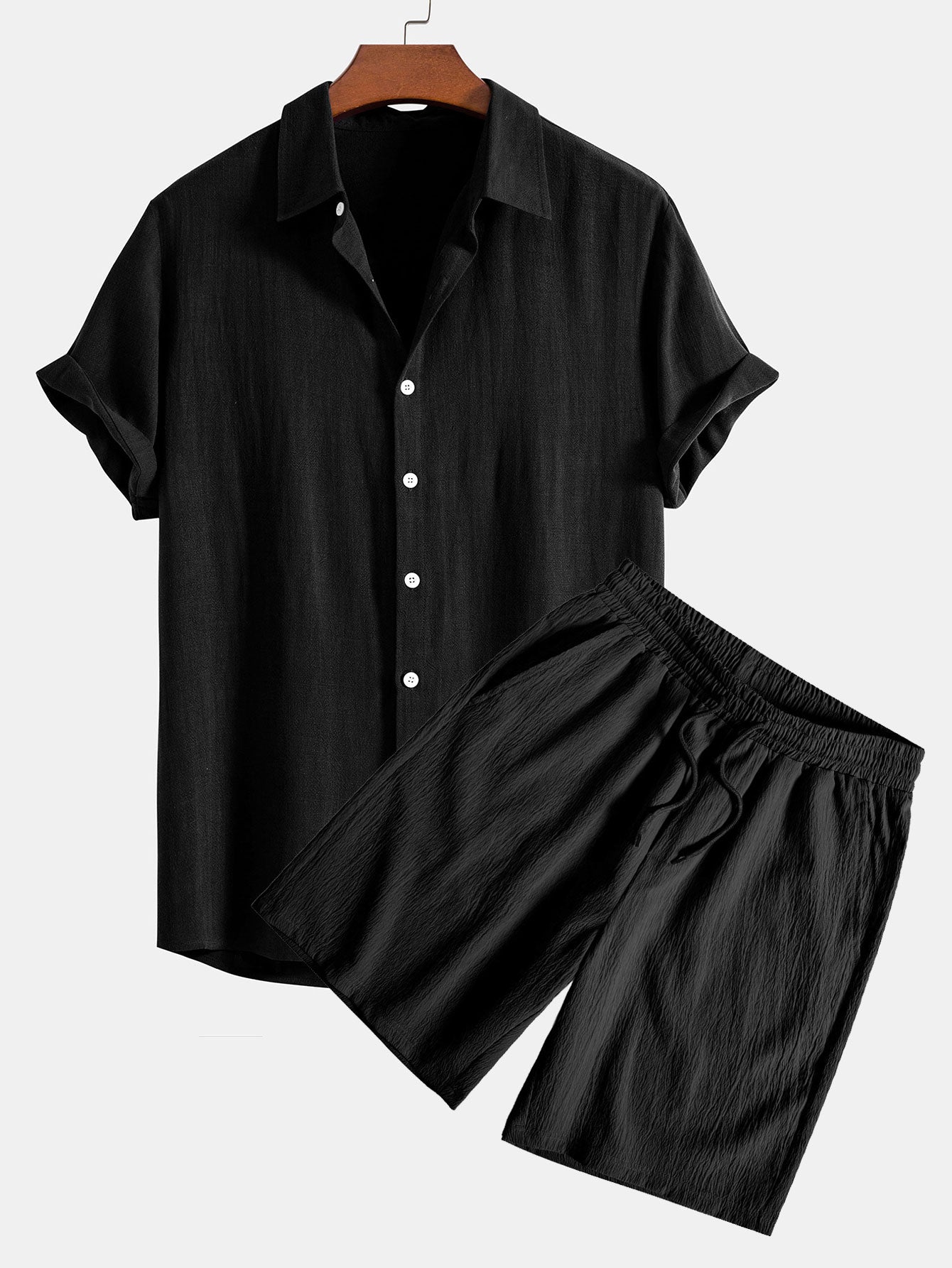 Set Linen Crinkle Short