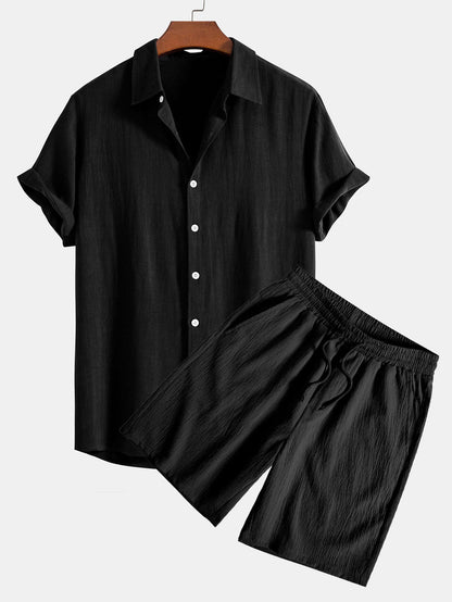 Set Linen Crinkle Short